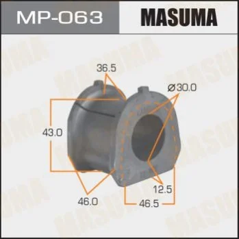 <strong>Втулка стабілізатора переднього Mitsubishi Pajero (-00) (Кратно 2 шт) Masuma MASUMA MP063 (фото 1)</strong>