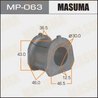 Втулка стабілізатора переднього Mitsubishi Pajero (-00) (Кратно 2 шт) Masuma для Mitsubishi MASUMA MP063 фото товару