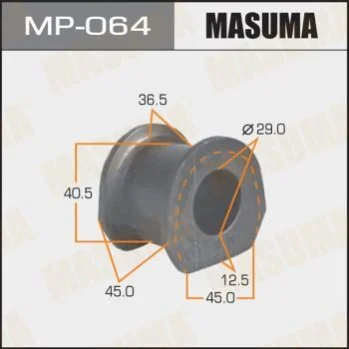 <strong>Втулка стабілізатора переднього Mitsubishi Pajero (-00) (Кратно 2 шт) Mas MASUMA MP064 (фото 1)</strong>