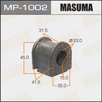 Втулка стабілізатора переднього Toyota Avensis (03-08) (Кратно 2 шт) Masuma для MASUMA MP1002 фото товару