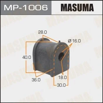 <strong>Втулка стабілізатора (Кратно 2) зад HARRIER/ACU30W, GSU30W MASUMA MP1006 (фото 1)</strong>