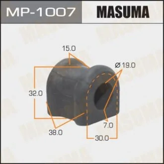 Втулка стабілізатора заднього Toyota Avensis (03-08) (Кратно 2 шт)  Masum для MASUMA MP1007 фото товару