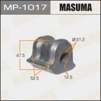 <strong>Втулка стабілізатора переднього ліва Toyota Auris (06-), Corolla (06-) MASUMA MP1017 (фото 1)</strong>