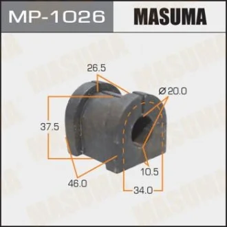 Втулка стабілізатора заднього Mitsubishi Outlander (06-12) (Кратно 2 шт) Masuma для MASUMA MP1026 фото товару