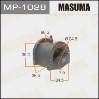 <strong>Втулка стабілізатора переднього Mitsubishi Lancer (00-09) (Кратно 2 шт) Masuma MASUMA MP1028 (фото 1)</strong>