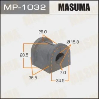 Втулка стабілізатора заднього Mitsubishi Outlander (03-09) (Кратно 2 шт) Masuma для MASUMA MP1032 фото товару