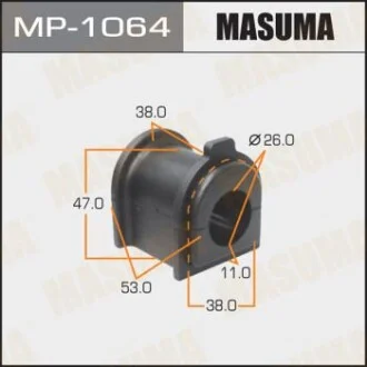 Втулка стабілізатора заднього Toyota Land Cruiser (09-) (Кратно 2 шт) Masuma для MASUMA MP1064 фото товару