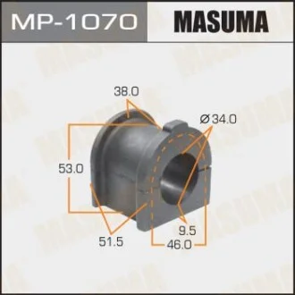 Втулка стабилизатора переднего Toyota Land Cruiser (09-) (Кратно 2 шт) Masuma для MASUMA MP1070 фото товара