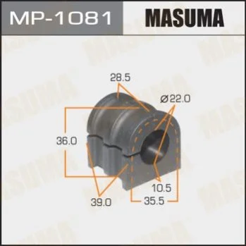 <strong>Втулка стабілізатора переднього Nissan Micra (05-10), Note (06-13) (Кратно 2 шт) MASUMA MP1081 (фото 1)</strong>