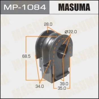 <strong>Втулка стабілізатора переднього Nissan Qashqai (15-), X-Trail (07-) (Кратно 2 шт) Masuma MASUMA MP1084 (фото 1)</strong>
