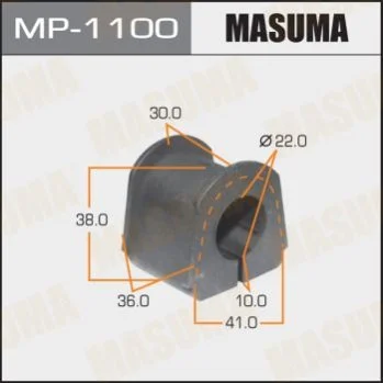 <strong>Втулка стабілізатора заднього Mitsubishi Pajero (-0909-15) (Кратно 2 шт) MASUMA MP1100 (фото 1)</strong>