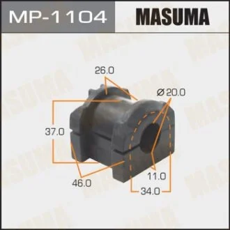 Втулка стабілізатора переднього Mitsubishi Lancer (07-) (Кратно 2 шт) Masuma для MASUMA MP1104 фото товару
