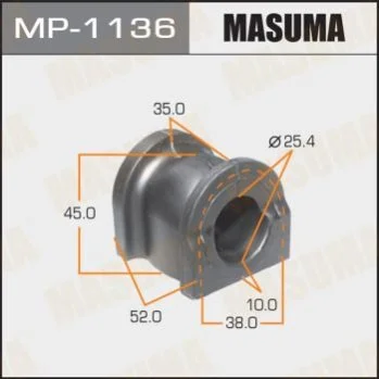 <strong>Втулка стабілізатора заднього Honda Pilot (09-15) (Кратно 2 шт) Masuma MASUMA MP1136 (фото 1)</strong>