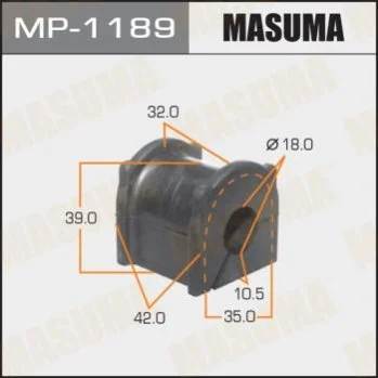 <strong>Втулка стабілізатора заднього Toyota Land Cruiser Prado (09-) (Кратно 2 шт) Masuma MASUMA MP1189 (фото 1)</strong>