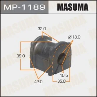 Втулка стабілізатора заднього Toyota Land Cruiser Prado (09-) (Кратно 2 шт) Masuma для MASUMA MP1189 фото товару