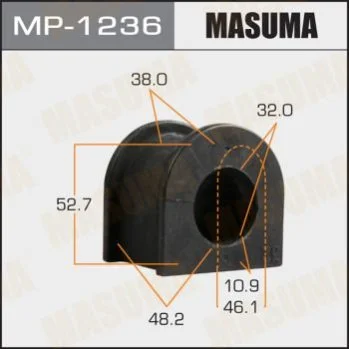 <strong>Втулка стабилизатора переднего Toyota Hilux (15-) (Кратно 2 шт) Masuma MASUMA MP1236 (фото 1)</strong>