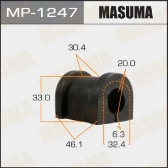 Втулка стабілізатора заднього Nissan Patrol (01-10) (Кратно 2 шт) Masuma для MASUMA MP1247 фото товару