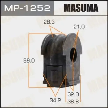 <strong>Втулка стабілізатора переднього Nissan Qashqai (13-17) (Кратно 2 шт) Masuma MASUMA MP1252 (фото 1)</strong>