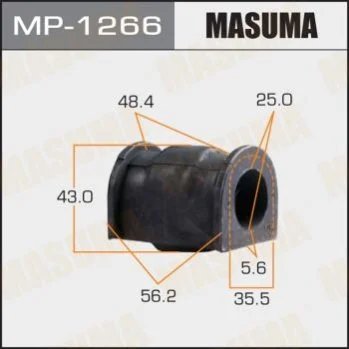 <strong>Втулка стабілізатора переднього Suzuki SX4 (13-), Vitara (15-) (Кратно 2 шт) Masuma MASUMA MP1266 (фото 1)</strong>