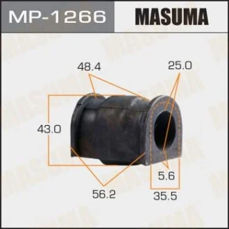 Втулка стабілізатора переднього Suzuki SX4 (13-), Vitara (15-) (Кратно 2 шт) Masuma для Suzuki MASUMA MP1266 фото товару