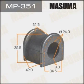 <strong>Втулка стабілізатора заднього Toyota Land Cruiser (-07) (Кратно 2 шт) Masuma MASUMA MP351 (фото 1)</strong>