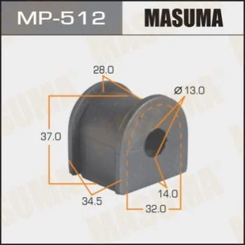<strong>Втулка стабілізатора заднього Honda HR-V (02-06) (Кратно 2 шт) Masuma MASUMA MP512 (фото 1)</strong>