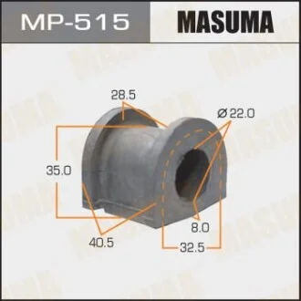 Втулка стабілізатора переднього Honda Civic (-00) (Кратно 2 шт) Masuma для MASUMA MP515 фото товару