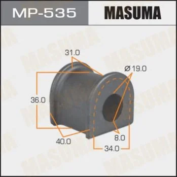 <strong>Втулка стабілізатора переднього Toyota Land Cruiser Prado (02-09) (Кратно 2 шт) Masuma MASUMA MP535 (фото 1)</strong>