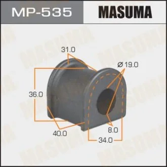 Втулка стабілізатора переднього Toyota Land Cruiser Prado (02-09) (Кратно 2 шт)  Masuma для MASUMA MP535 фото товару