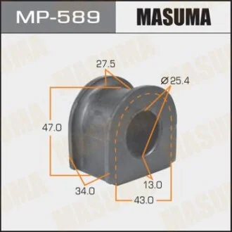 Втулка стабілізатора переднього Honda Accord (-00), Prelude (-00) (Кратно 2 шт) Masuma для MASUMA MP589 фото товару
