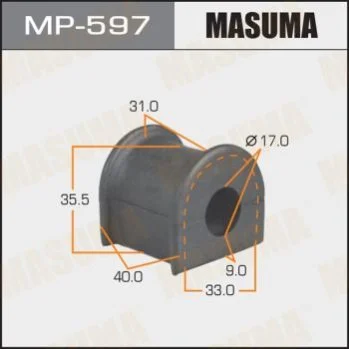 <strong>Втулка стабілізатора заднього Toyota FJ Cruiser (06-09), Land Cruiser Prado (-00) (Кратно 2 шт) Masuma MASUMA MP597 (фото 1)</strong>