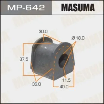 <strong>Втулка стабілізатора заднього Mitsubishi Pajero (-00) (Кратно 2 шт) Masuma MASUMA MP642 (фото 1)</strong>