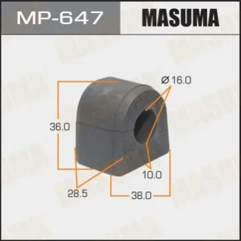 <strong>Втулка стабілізатора заднього Subaru Forester (01-07) (Кратно 2 шт) Masuma MASUMA MP647 (фото 1)</strong>