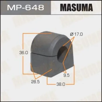 <strong>Втулка стабілізатора переднього Subaru Forester (-07) (Кратно 2 шт) MASUMA MP648 (фото 1)</strong>