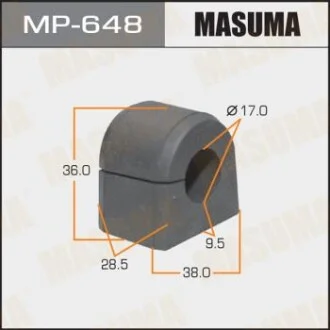 Втулка стабілізатора переднього Subaru Forester (-07) (Кратно 2 шт) для MASUMA MP648 фото товару