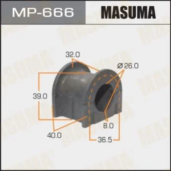 <strong>Втулка стабілізатора переднього Toyota Land Cruiser Prado (-02) (Кратно 2 шт) Masuma MASUMA MP666 (фото 1)</strong>