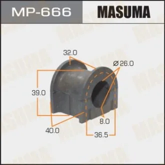 Втулка стабілізатора переднього Toyota Land Cruiser Prado (-02) (Кратно 2 шт)  Masuma для MASUMA MP666 фото товару