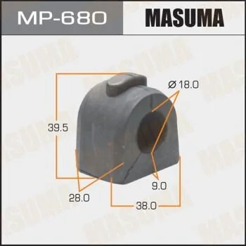 <strong>Втулка стабілізатора (Кратно 2) перед Impreza, Legasy, Forester MASUMA MP680 (фото 1)</strong>