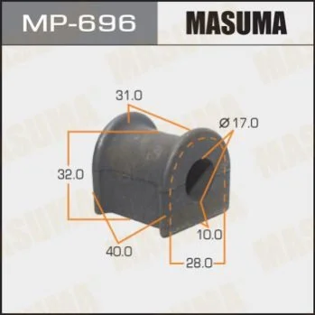 <strong>Втулка стабілізатора переднього Toyota Camry (-01) (Кратно 2 шт) Masuma MASUMA MP696 (фото 1)</strong>