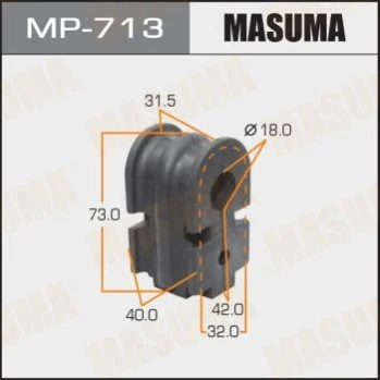 <strong>Втулка стабилизатора переднего Nissan Micra (02-07), Tida (15-) (Кратно 2 шт) Masuma MASUMA MP713 (фото 1)</strong>