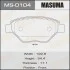 <strong>Колодки тормозные AN-4592K, P68031 передн RENAULT MEGANE II MASUMA MS0104 (фото 1)</strong>