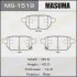<strong>Колодка гальмівна задня Toyota Auris (08-12), Corolla (08-16), Prius (09-), Yaris (05-10) MASUMA MS1519 (фото 1)</strong>