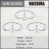 <strong>Колодка гальмівна передня Mitsubishi ASX (10-), Grandis (03-09), Lancer (07-15), Outlander (08-) MASUMA MS3469 (фото 1)</strong>