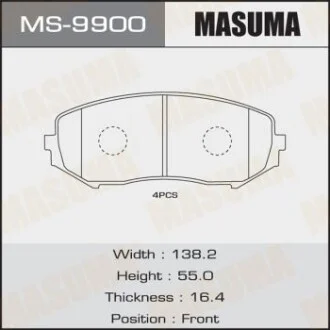 Колодка гальмівна для MASUMA MS9900 фото товару