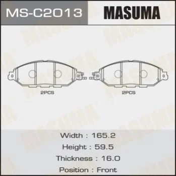 <strong>Колодка гальмівна MASUMA MSC2013 (фото 1)</strong>