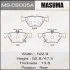 <strong>Колодка гальмівна задня Subari Impreza (16-), Legacy (14-), XV (17-) MASUMA MSC8005A (фото 1)</strong>