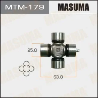 Хрестовина карданного валу (25x63.8) Mitsubishi для MASUMA MTM179 фото товару