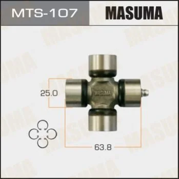 <strong>Хрестовина карданного валу (25x63.8) Suzuki Jimny (00-) MASUMA MTS107 (фото 1)</strong>