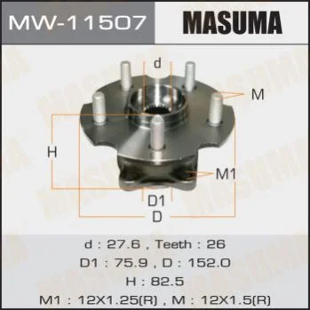 <strong>Маточина колеса MASUMA MW11507 (фото 1)</strong>
