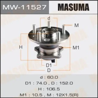 Маточина колеса для MASUMA MW11527 фото товару